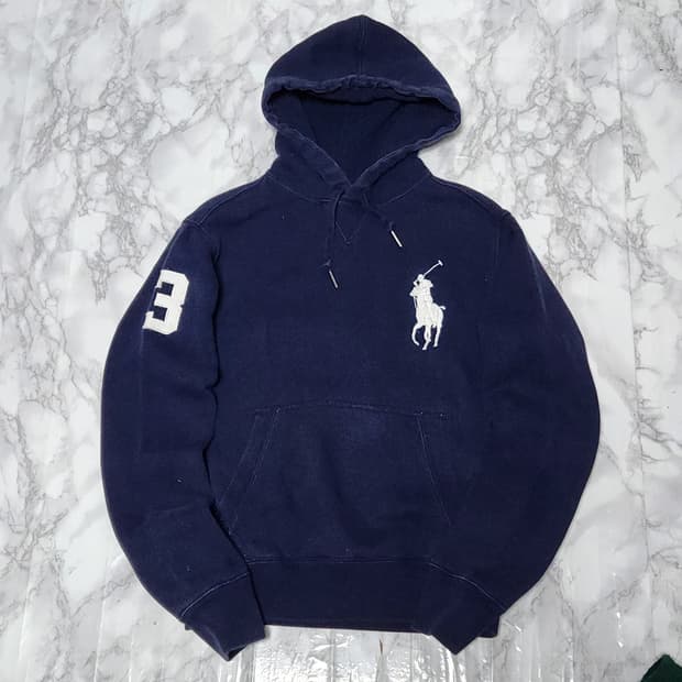 폴로 랄프로렌 빅포니 딥네이비 후드티