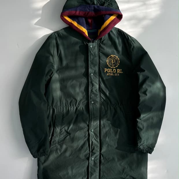 폴로 랄프로렌 트윌 매쉬 롱 파카