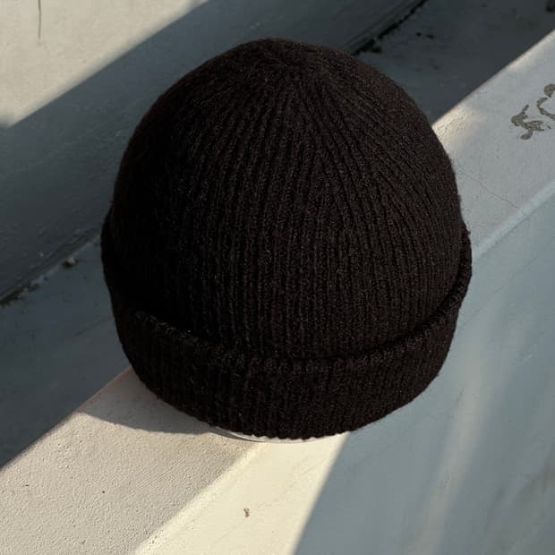 [F] 자라 무지 블랙 비니 모자