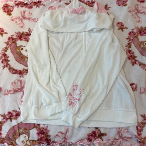 디즈니 마리 생화이트 트레이닝복 셋업