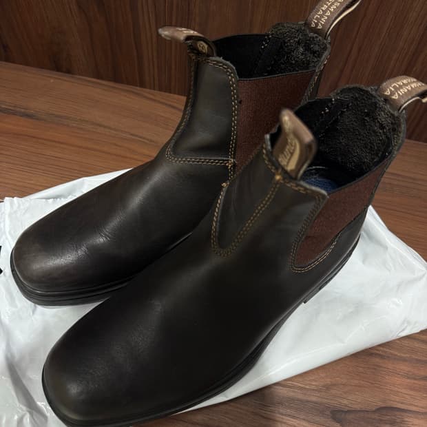 블런드스톤 062 드레스 첼시 부츠 브라운