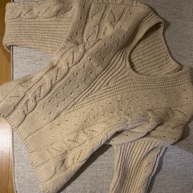 빈티지 뮤트 브라운 니트