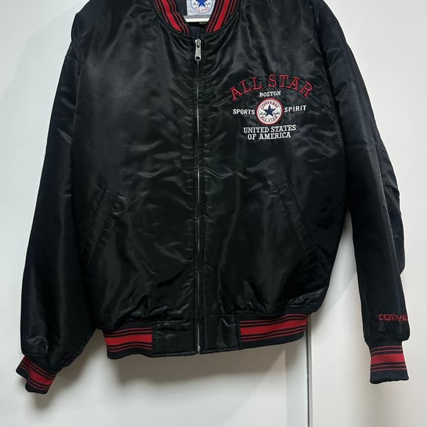컨버스 올스타 블랙 스타디움 항공 점퍼 봄버
