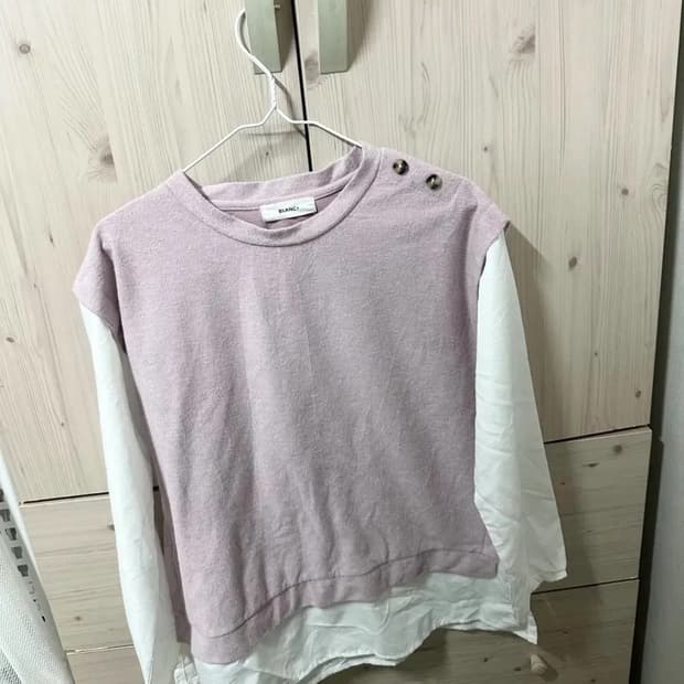 Vintage layered knit t-shirt 모리걸 티셔츠 니트