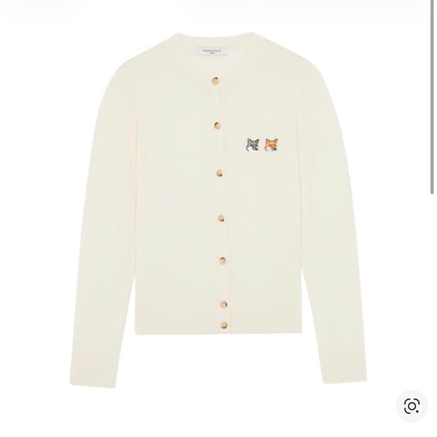 메종키츠네 더블폭스 라운드 가디건 