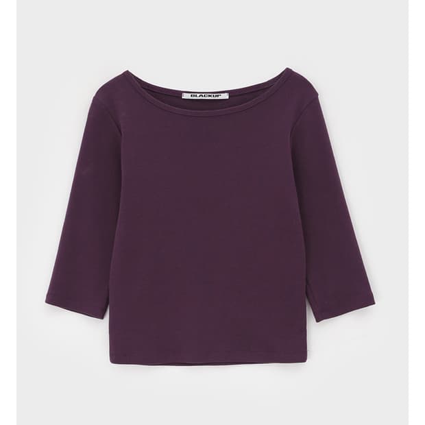 블랙업 스탠다드 보트넥 7부티 퍼플