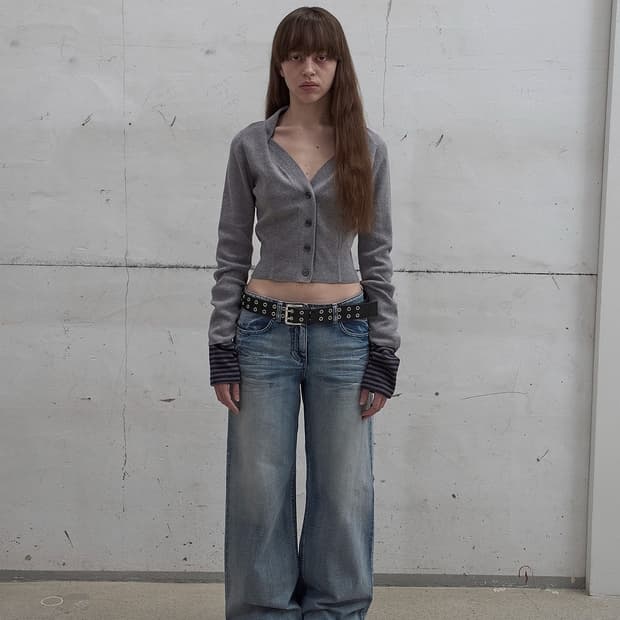 엘씨디씨 데님 WIDE-LEG WASHED DENIM