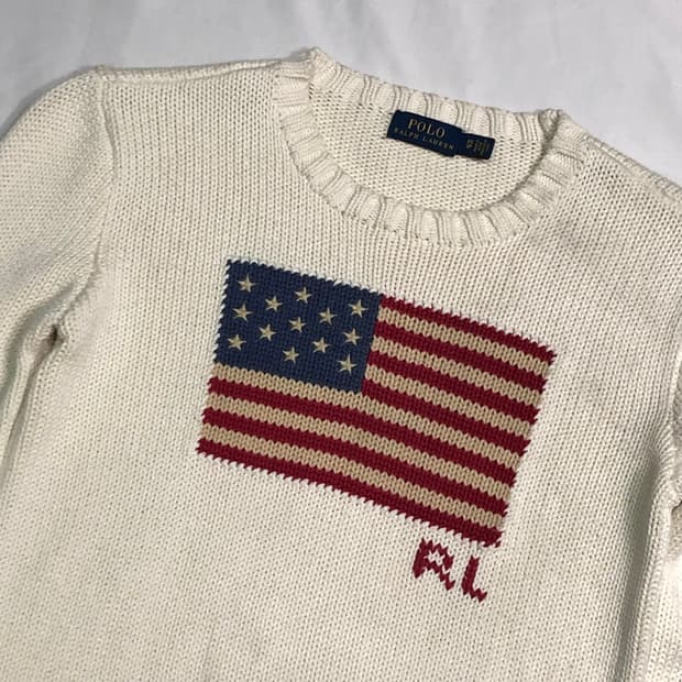 폴로 랄프로렌 성조기 니트