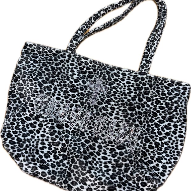 유령도시 블랙 레오파드 숄더백