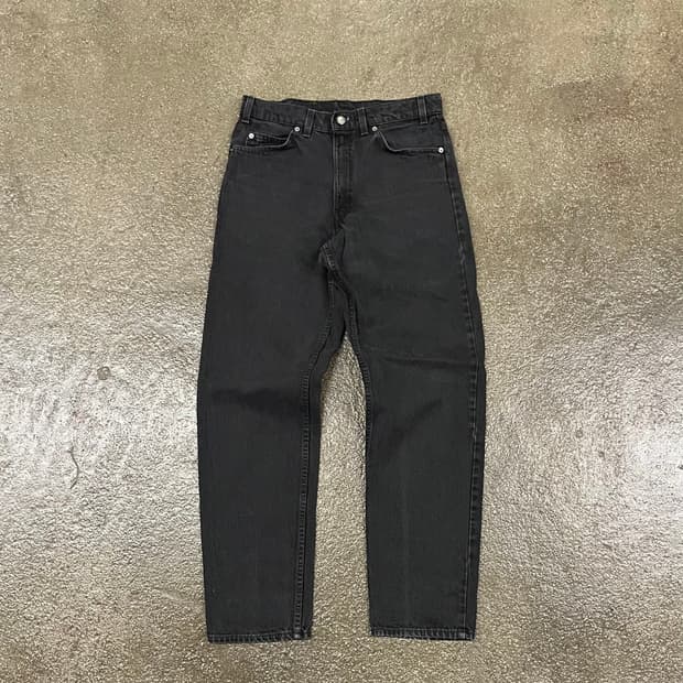 90s USA Levis550 오렌지탭 블랙진 (31“)