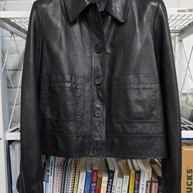 시슬리 가죽자켓 55 여성 숏 크롭 싱글 양가죽자켓 AD52