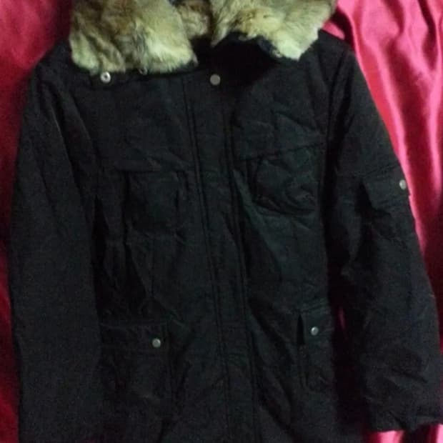 ZOOC 주크 여성 토끼털배색 덕다운 패딩 55