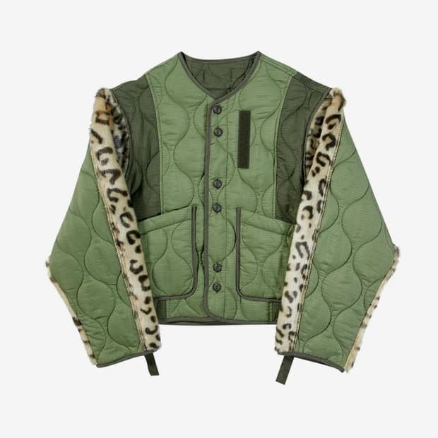 고트 패딩 숏 라이너 자켓 