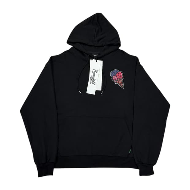 크림소다랩 아이스크림 후드티 블랙 2