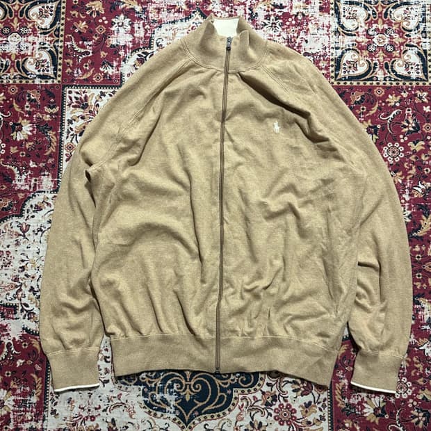 폴로 니트 집업