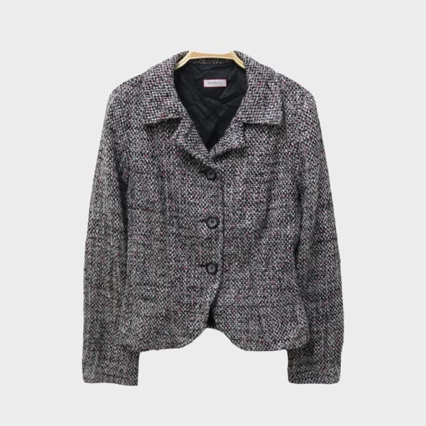 막스앤코  트위드 울 혼방 싱글 자켓 63133