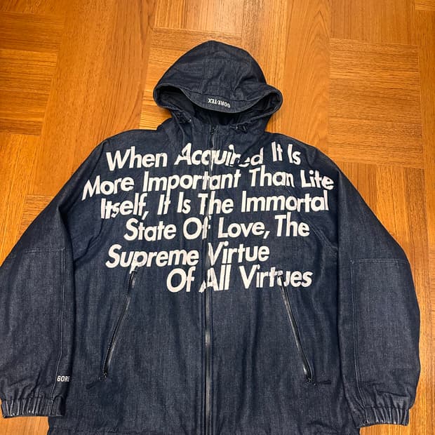 슈프림 준야와타나베 데님 고어텍스 자켓