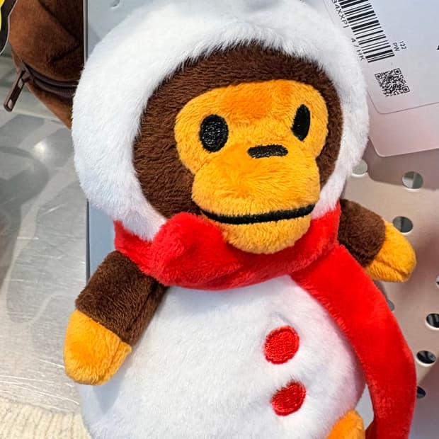 베이프 마일로 눈사람 인형 키링 키체인