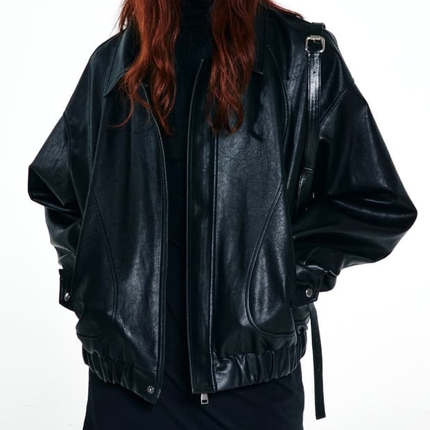 다이닛 FRINGE CURTAIN LEATHER JACKET