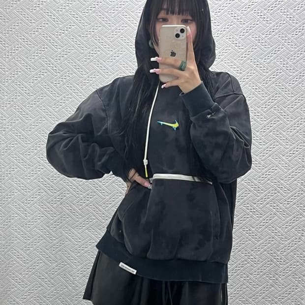 나이키 하드우드 피스러브 스트릿 펑크 키치 후드티 XL C13778