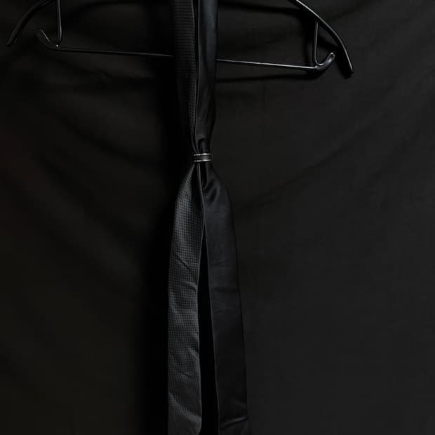 Black necktie