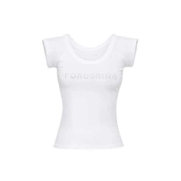 B.JEWEL LOGO TEE [WHITE]
