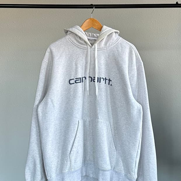 [L]칼하트 WIP 그레이 기모 스웻 후드