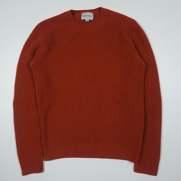 솔리드옴므 와플 니트