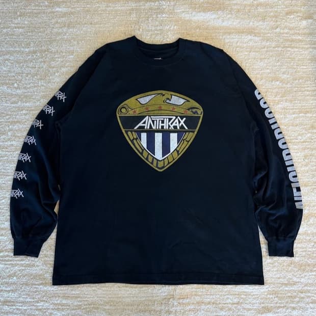 Neighborhood Anthrax Shield 롱 슬리브 XL