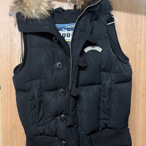 DSQUARED2 패딩 조끼 46 블랙