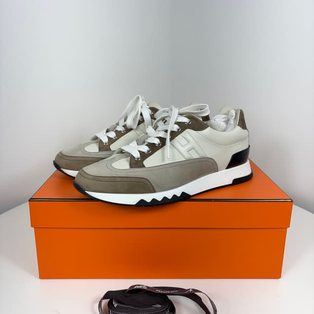 [41]에르메스 트레일 스니커즈 카프스킨 스웨이드