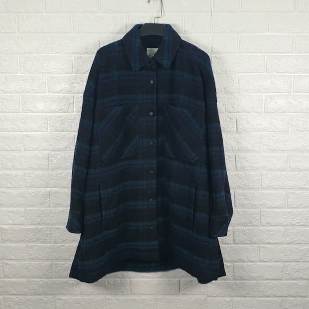 [F]스튜디오톰보이 오버핏 플란넬 셔츠 울 자켓