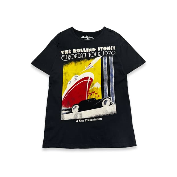 롤링스톤즈(Rolling stones) 유로피언 투어 프린트 라운드 반팔
