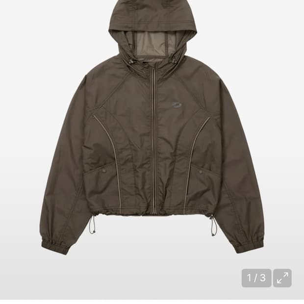 웰빙익스프레스 바람막이 브라운