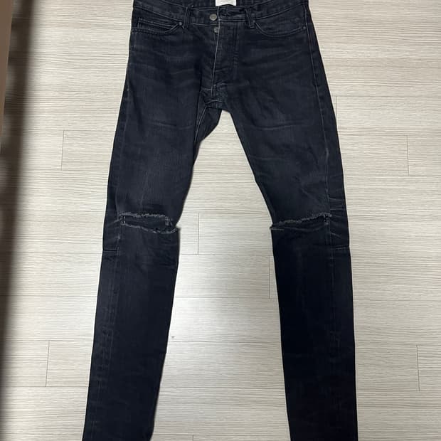 4th 피어오브갓 블랙 데님 무파진 30