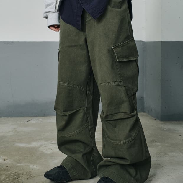 다이브인 워시드 베른카고 카키