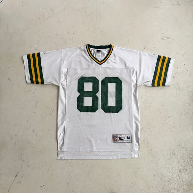 리복 NFL 그린베이 패커스 빈티지 유니폼 져지 M