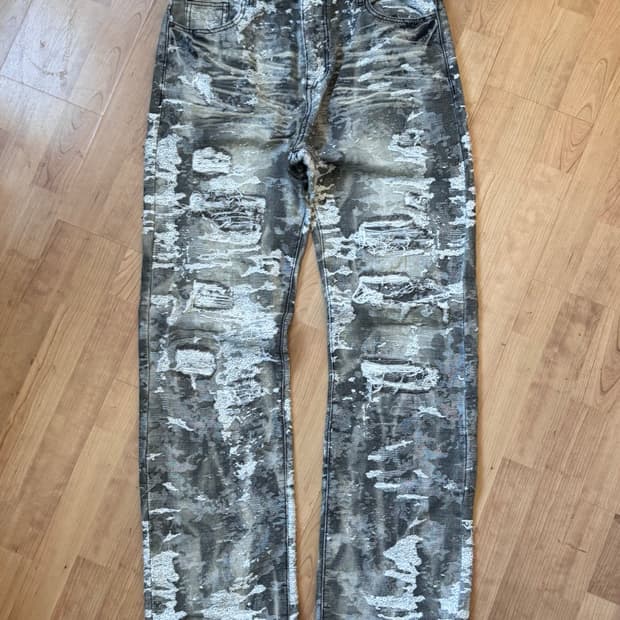 스모크라이즈 카모 팬츠 32