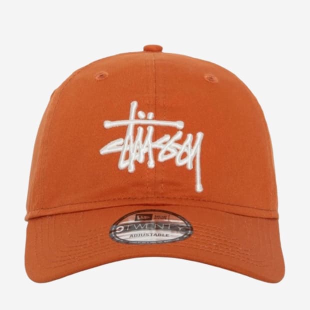 스투시 베이직 뉴에라 9Twenty 베이직 스트랩백 오렌지