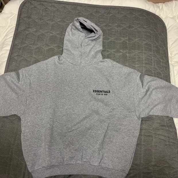 에센셜 Fear Of God 그레이 후드티M 24FW 