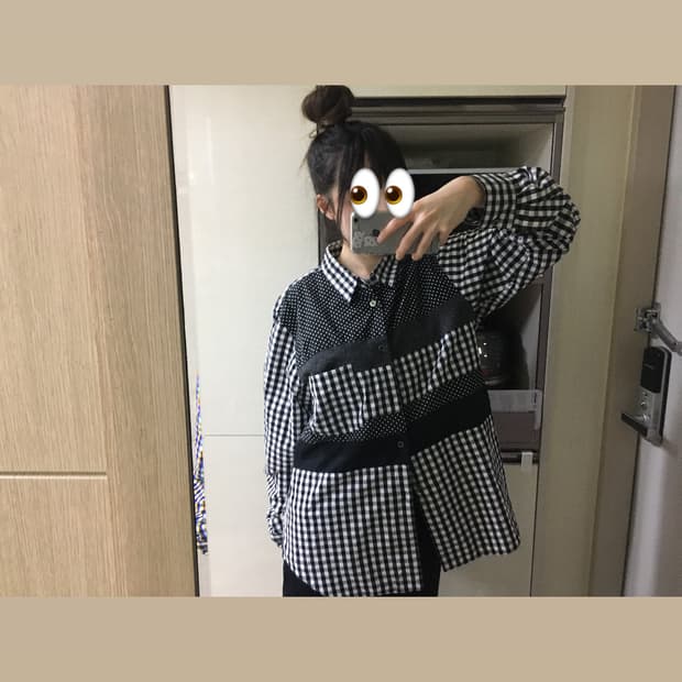 꼼데가르송 dot&check shirts