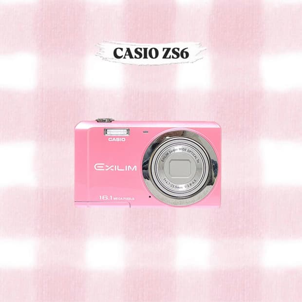 카시오 엑슬림 EX-ZS6 베이비핑크 빈티지디카