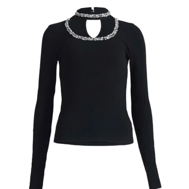 베이비메탈클럽 쥬얼 초커 티 블랙/베메클 Jewel chocker T