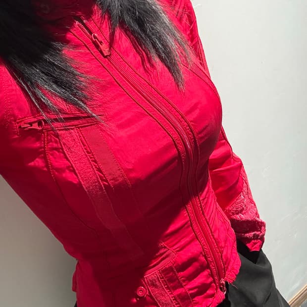아르마니 익스체인지 레드 자켓