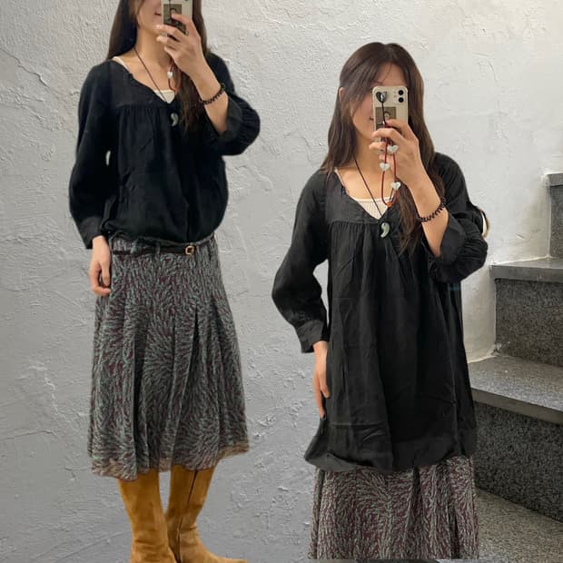 BEAMS tunic blouse