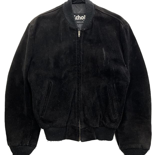 쇼트 스웨이드 자켓