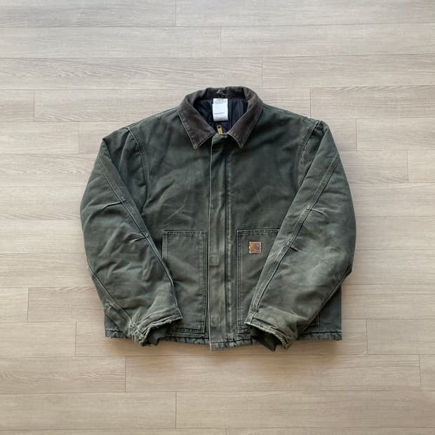 칼하트 J22 mos 모스 그린 디트로이트 아크틱 자켓 빈티지