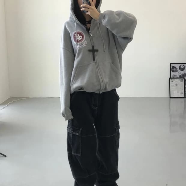 캡틴산타 그레이 후드집업