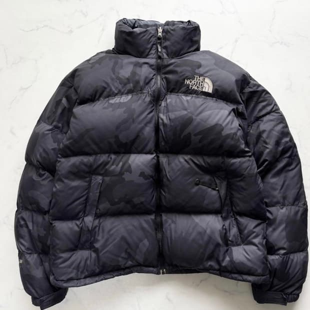 노스페이스 센터로고 카모 L눕시