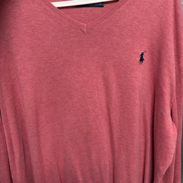 핑크 폴로 니트